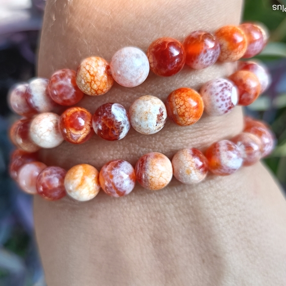 Red Agate Crystal Bracelet - Picture 3 of 4